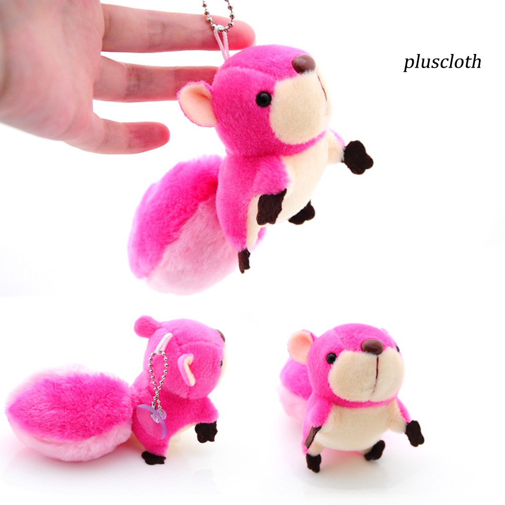 Móc Khóa Hình Sóc Nhồi Bông Dễ Thương