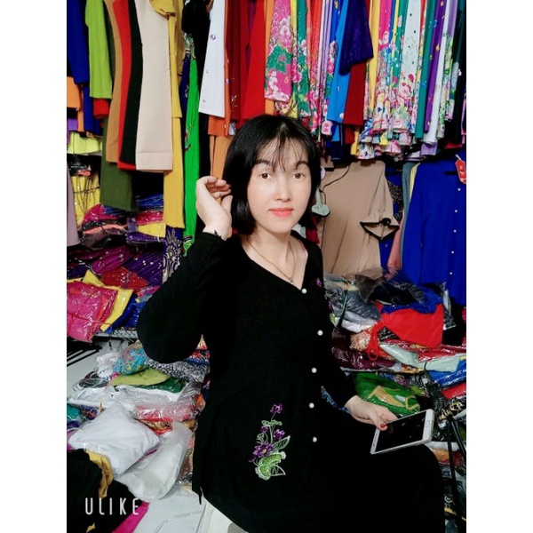 Áo bà ba thêu hoa Sen không kèm quần