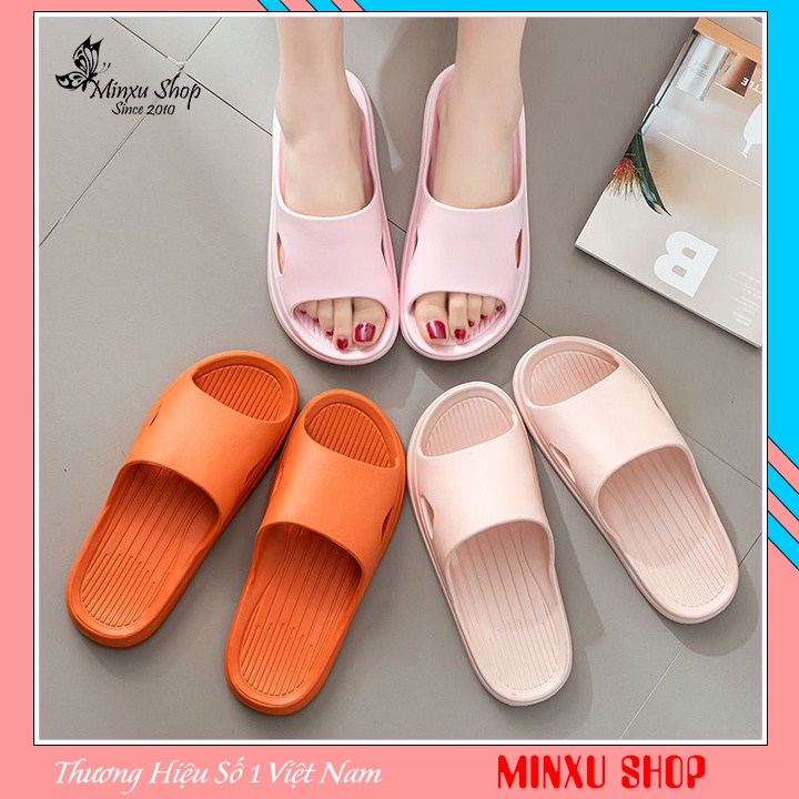 Dép đi trong nhà tắm văn phòng siêu bền, siêu nhẹ, dép bánh mì siêu rẻ, chống trơn trượt Minxu shop DEP01
