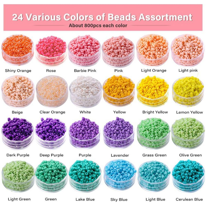 Bộ Hạt Xỏ Lỗ Làm Trang Sức Thủ Công DIY