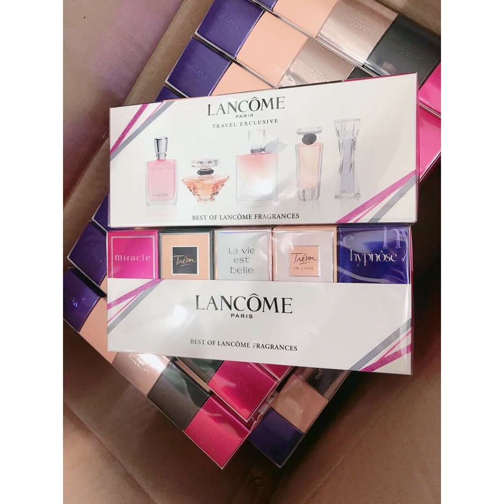 [xả kho] tách Set 5 chai nước hoa mini Lancome dành cho nữ _ hàng chuẩn Pháp