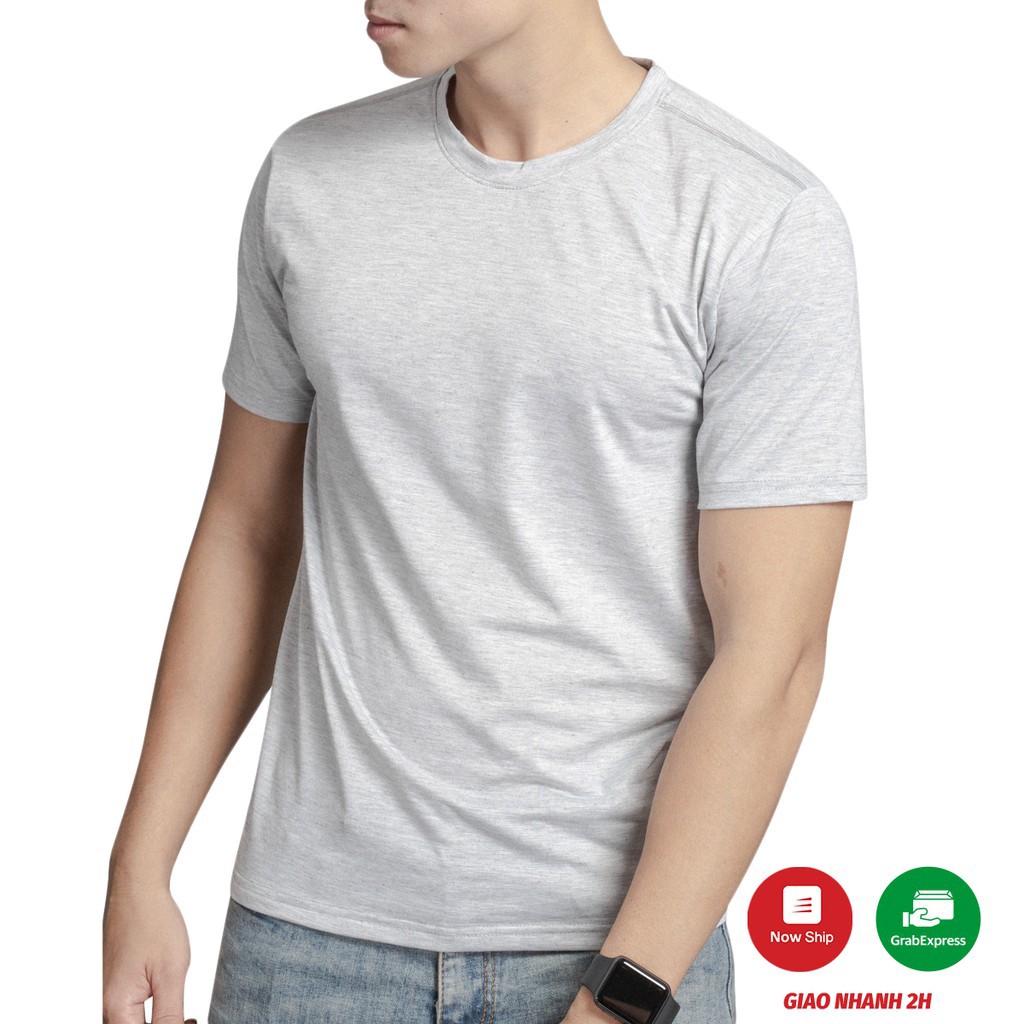 Áo thun trắng nam tay ngắn Hamino unisex cổ tròn đẹp basic cao cấp vải thun co giãn 4 chiều G