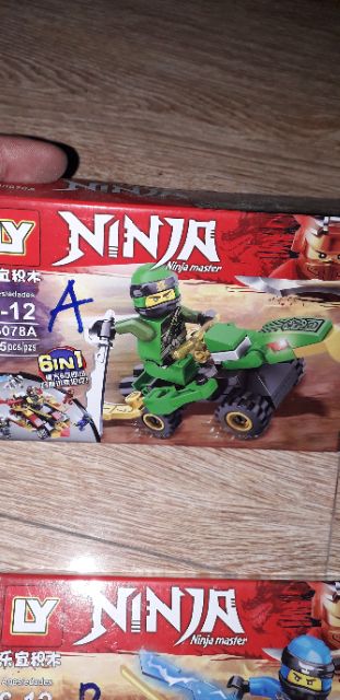 Lắp ráp 1 hộp LegoNinjago Xe tàu 68078