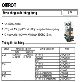 relay omron LY4N DC24