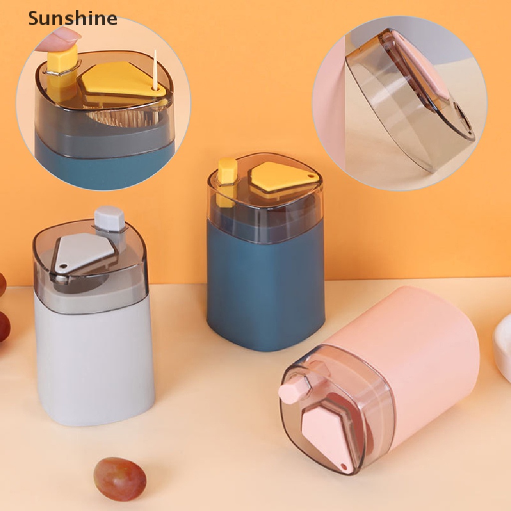 Hộp Đựng Tăm Xỉa Răng Tự Động Nhiều Màu Sắc Bằng Nhựa PP