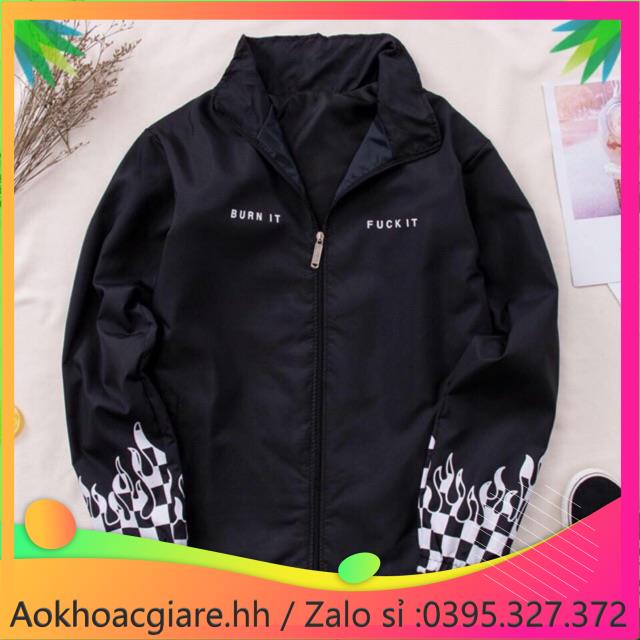Áo khoác dù tay in karo cực hot-m1040 có size lớn