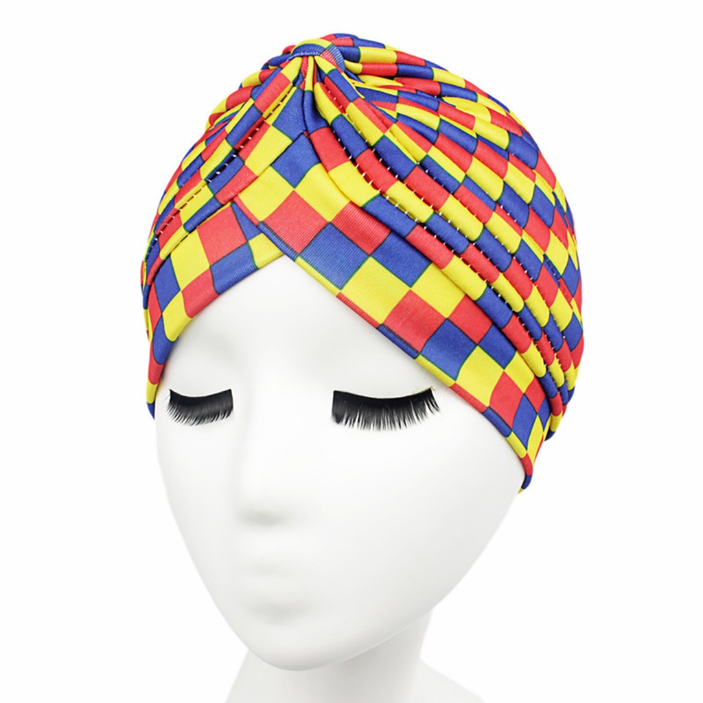 Mũ turban polyester In Họa Tiết Màu Sắc Thời Trang Cho Nữ