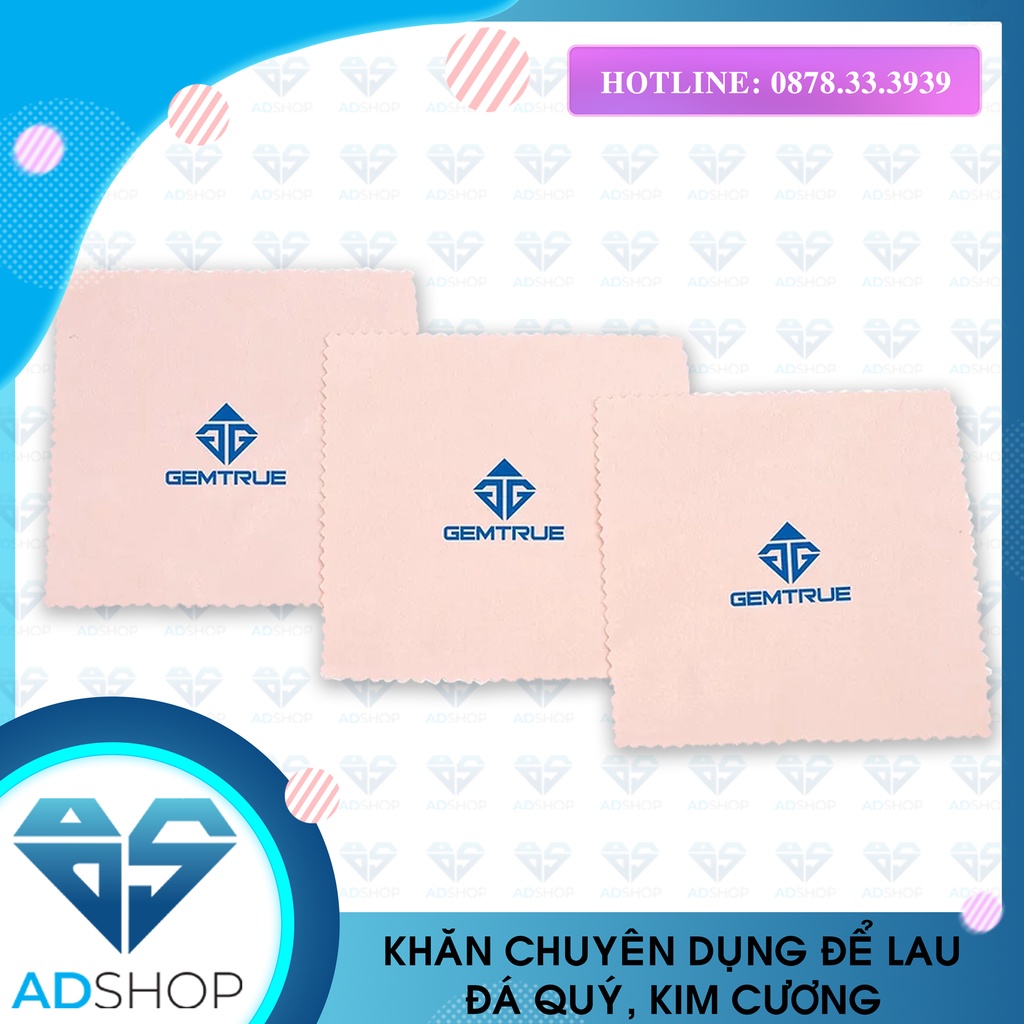 KHĂN LAU CHÍNH HÃNG GEMTRUE, CHUYÊN DÙNG LAU ĐÁ QUÝ KIM CƯƠNG, TRANG SỨC