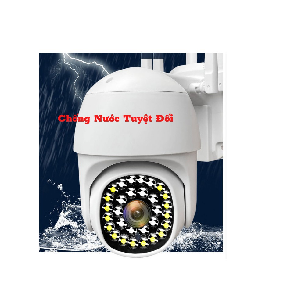 Camera wifi - Camera yoosee 4 râu ngoài trời PTZ X3300-3.0Mpx,Xoay 360,Đàm Thoại Song Phương,Chống Nước Tuyệt Đối | BigBuy360 - bigbuy360.vn