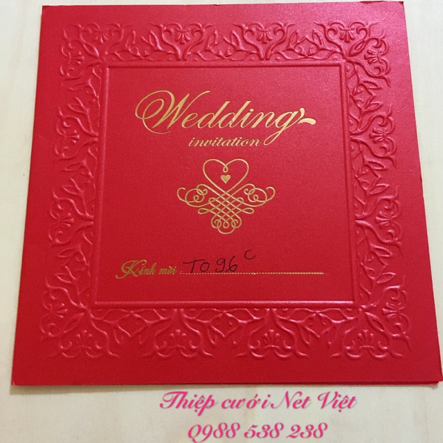 Thiệp cưới vuông