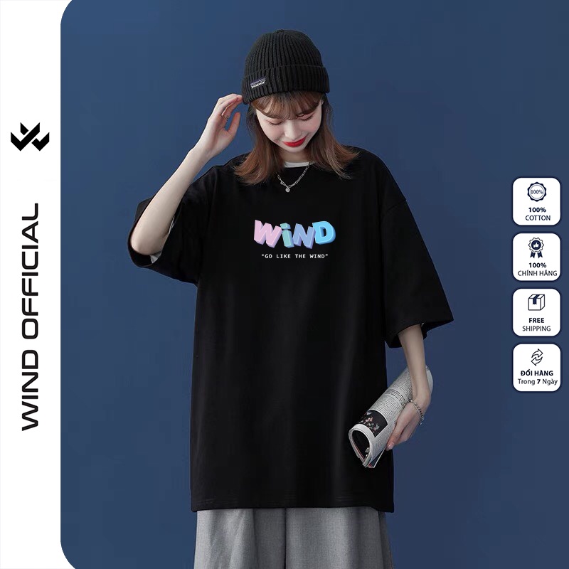 Áo thun tay lỡ unisex form rộng WIIS phông oversize cotton 65% COLOR nam nữ ulzzang