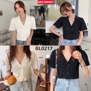 Áo Croptop Dệt Kim Phong Cách Nhập Khẩu BL0217