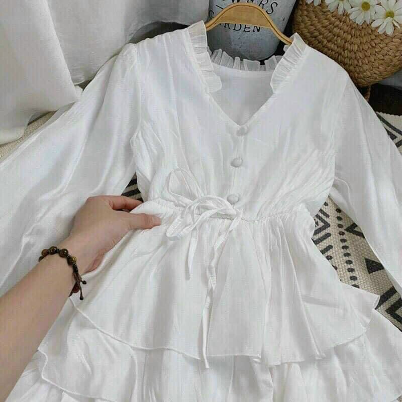 ĐẦM MAXI TRẮNG TẦNG | BigBuy360 - bigbuy360.vn