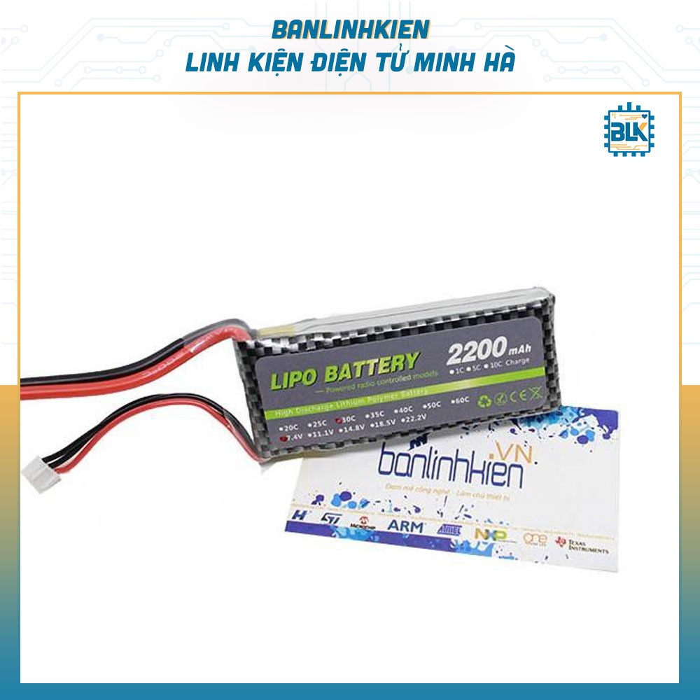 Pin Lipo 7.4V 2200mAH 30C