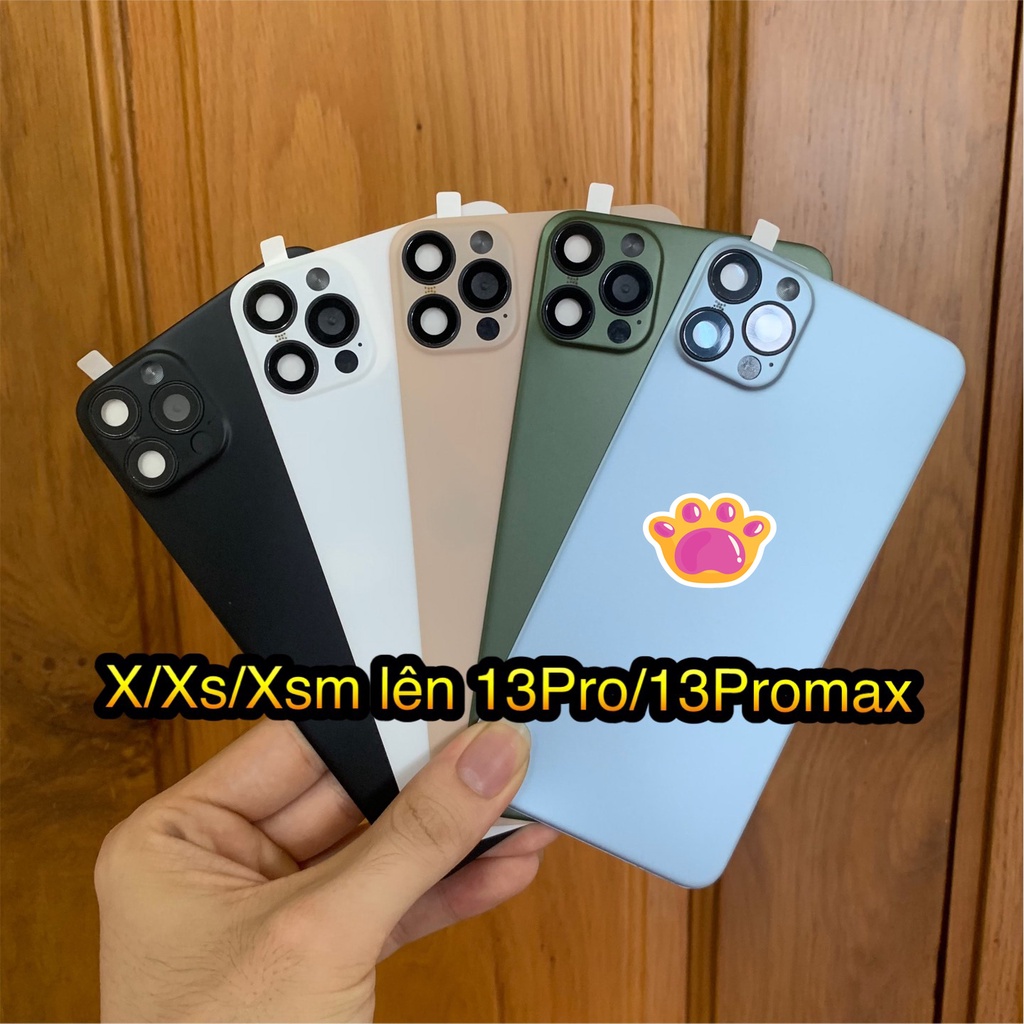 (XSM-13PRM) Miếng Dán lưng độ giả ipX/ XS/ XSMAX lên iphone 13 PRO / 13 PROMAX (MỚI)