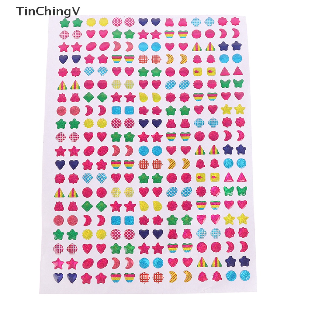 Set 2 Tấm Sticker Đính Đá Lấp Lánh Trang Trí Móng Tay Nghệ Thuật