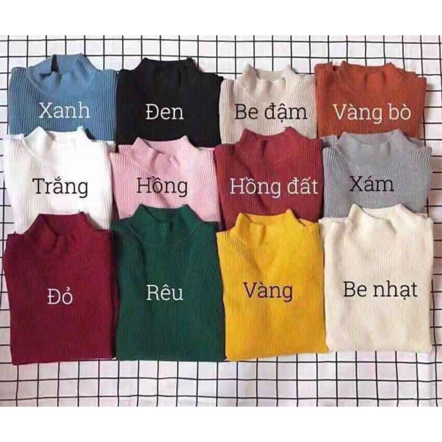 Áo len cổ 3p