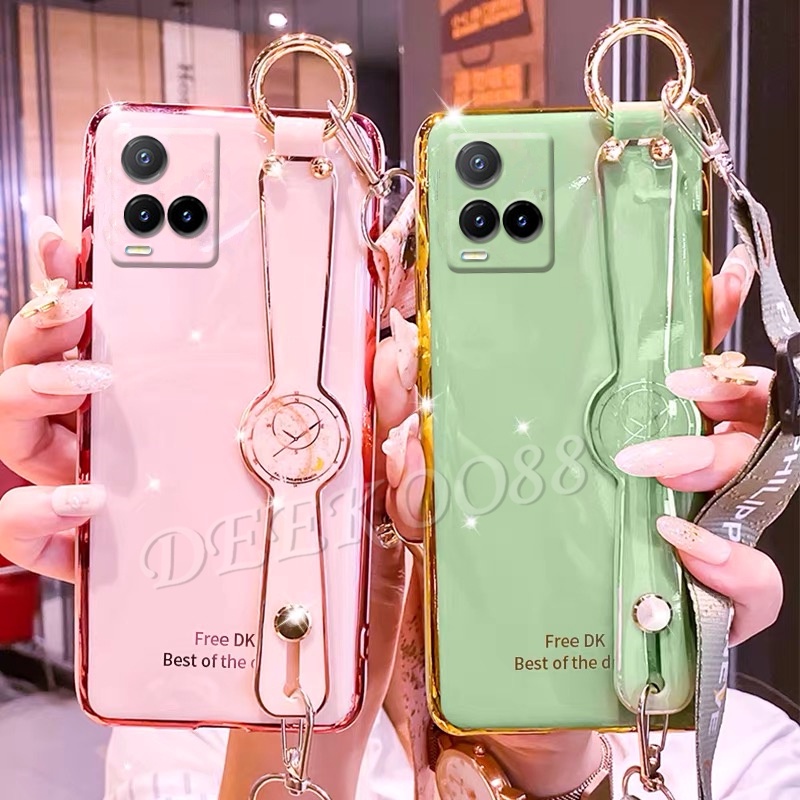 Ốp điện thoại có dây đeo cho VIVO y17s Y21S Y21 V21 4G 5G X60 Pro Y53S Y51A Y51 Y20sG Y12S Y20S Y20