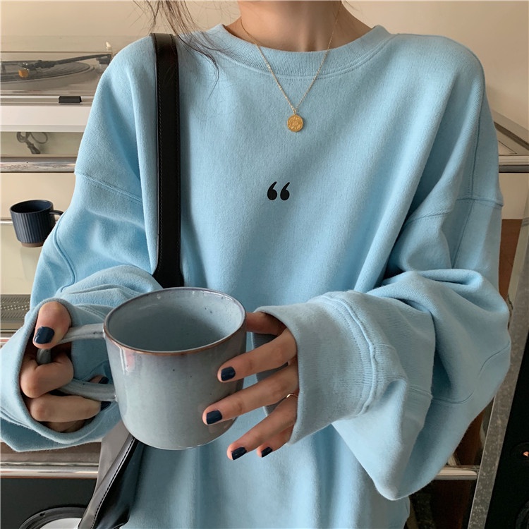 NRVP Áo Hoodie Thiết Kế Đơn Giản Thời Trang Hàn Quốc Cho Nữ