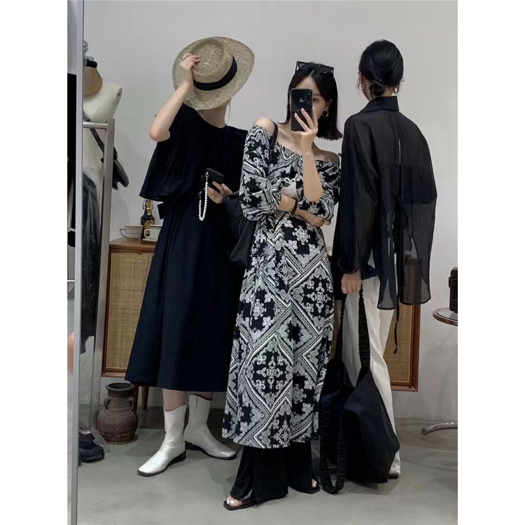 đầm đen đầm bigsize nữ sexy đầm hở lưng đầm dài đầm nữ váy hoa nhí vintage đầm trễ vai đầm đi tiệc váy tiểu thư sang chảnh