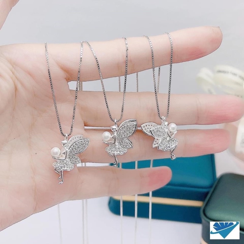 Dây chuyền nữ THJ - Dây chuyền thiên thần tình yêu bạc ta