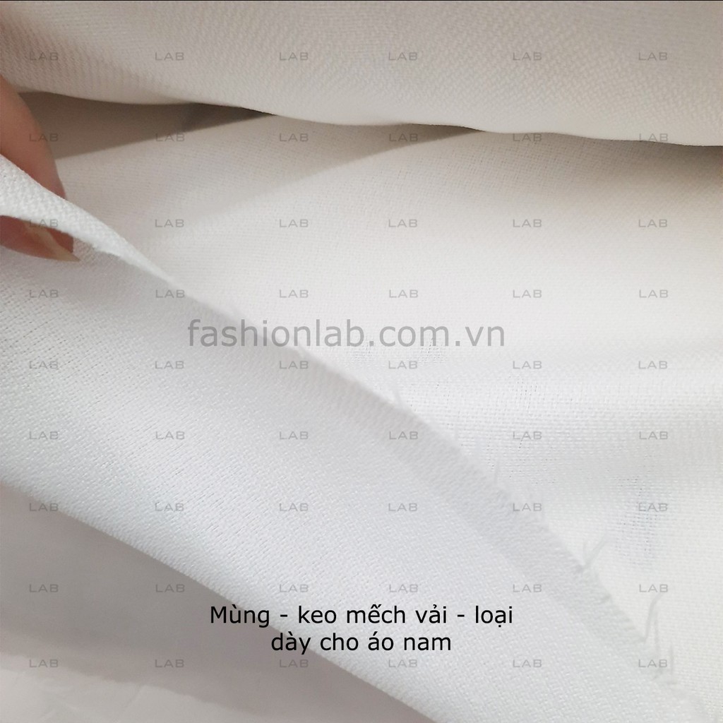 Mùng keo mếch vải dùng ép áo khoác - veston, manteau (m)