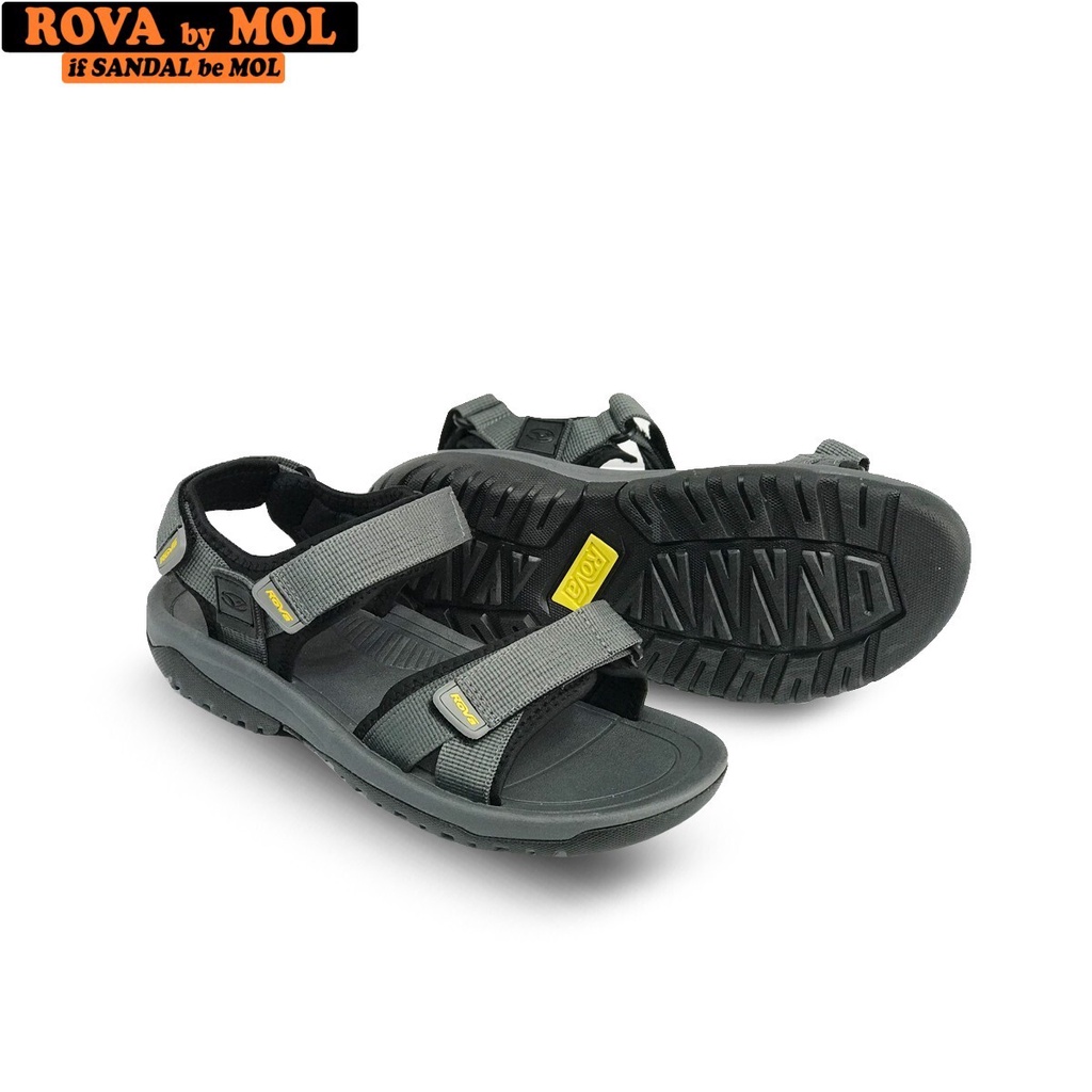 Giày sandal nam quai ngang có quai hậu cố định mang đi học đi biển du lịch hiệu Rova RV679G