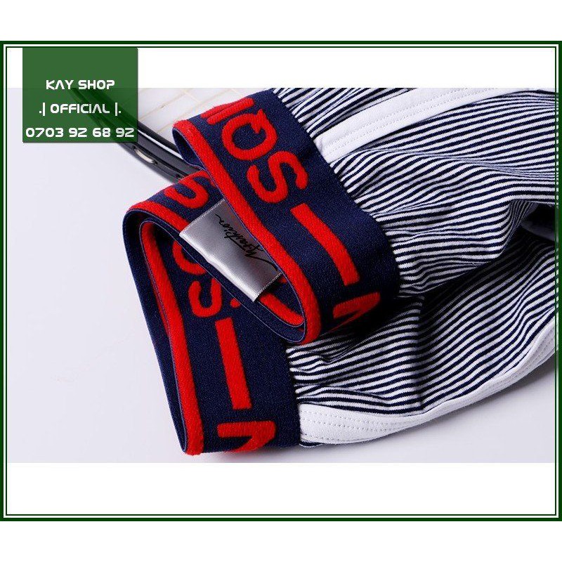 Quần short nam cực hot BABY DOG viền trắng thun cotton sọc đáng yêu - Quần ngủ dễ thương cho nam giới SHRTBABYDOG