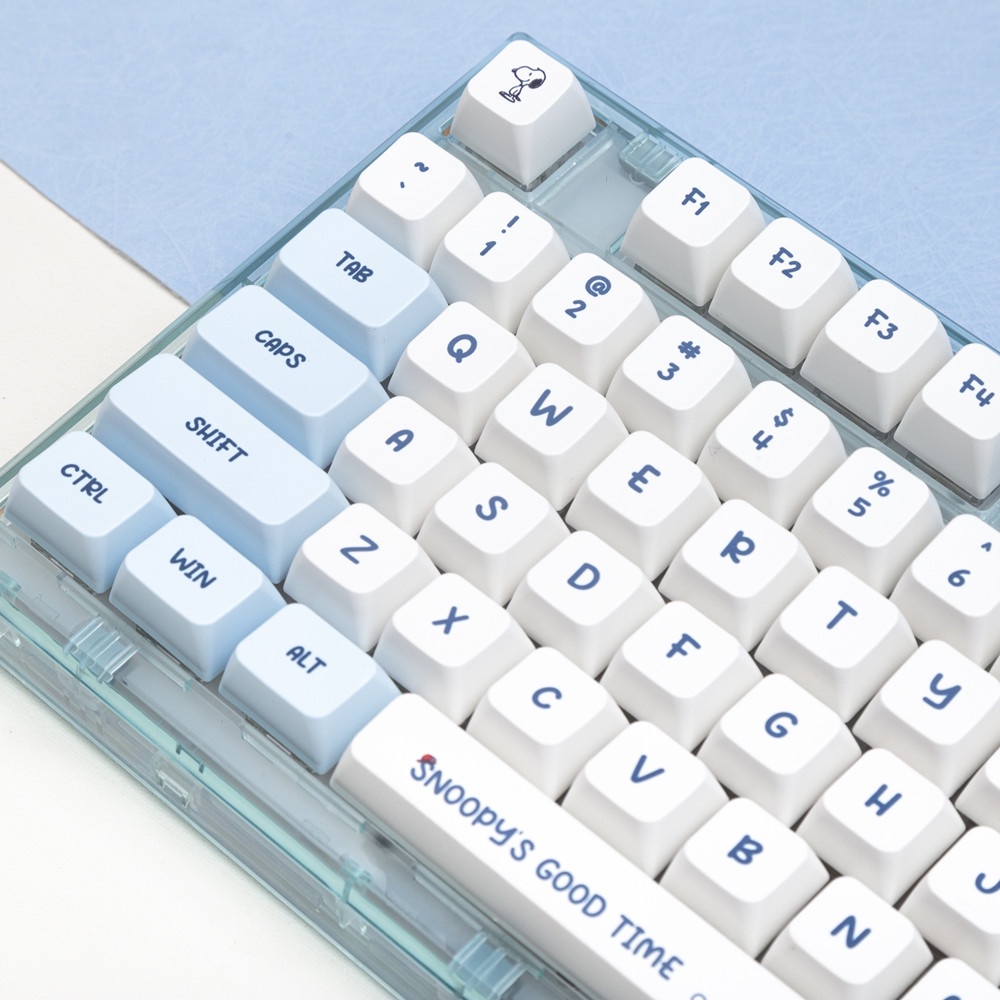Snoopy Keycaps LDA Profile Lớp MDA Profile Hoạt hình Anime PBT DYE SUB Bàn phím cơ học Keycap
