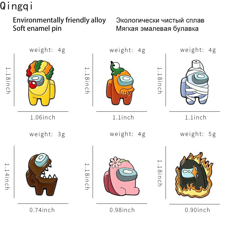 Ghim cài áo Miss Zoe hình nhân vật hoạt hình ngộ nghĩnh