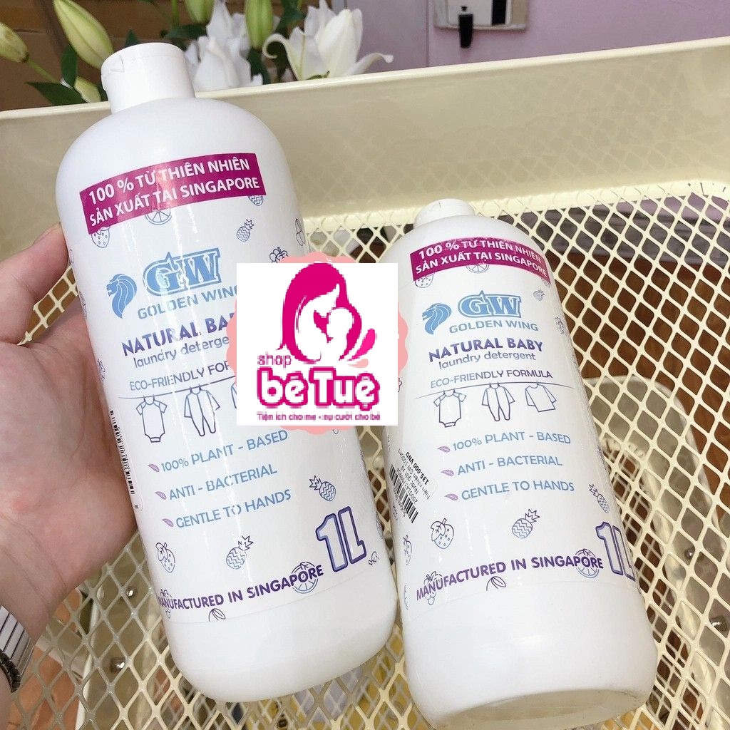 Nước giặt xả quần áo trẻ em Golden Wing hương thiên nhiên 1L