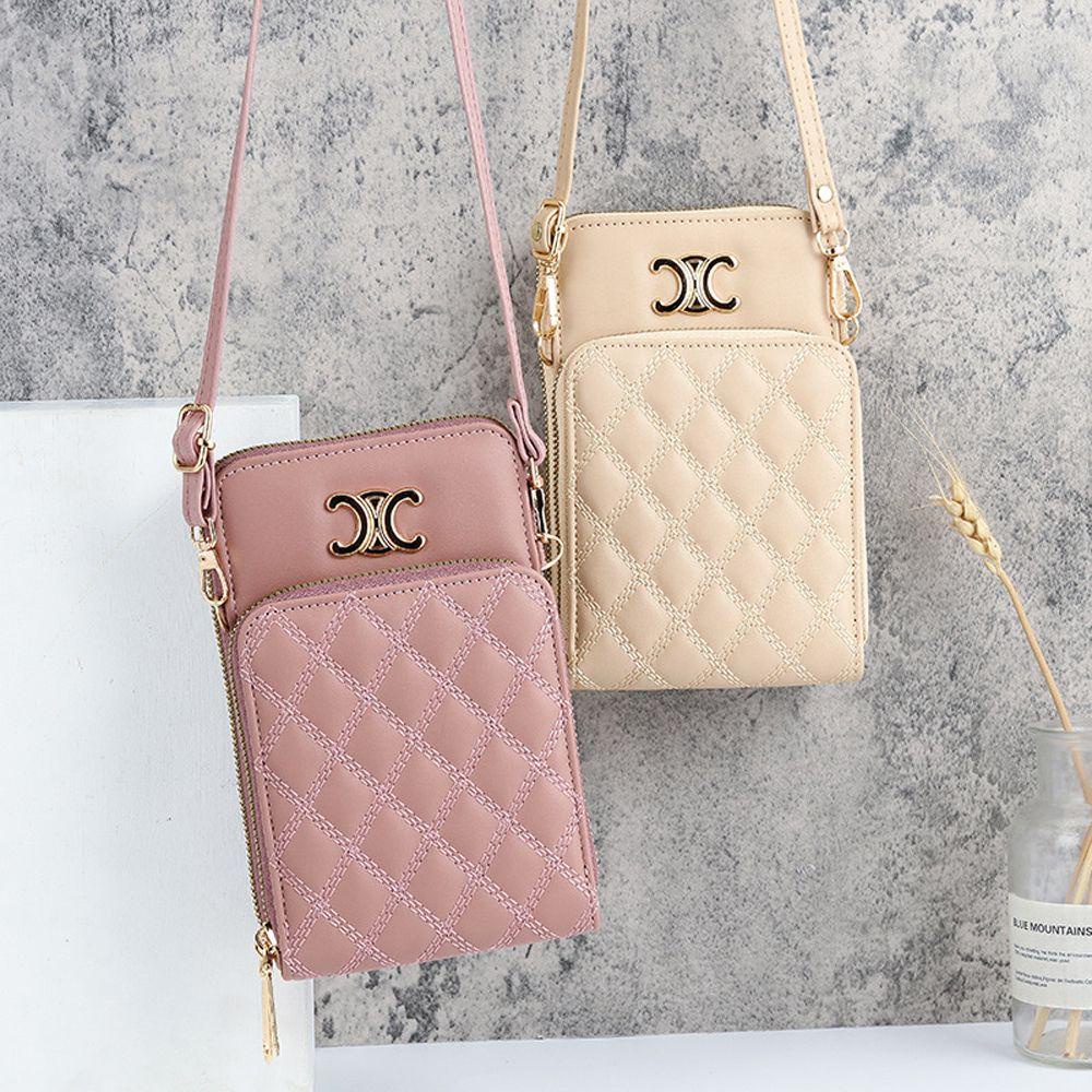 LILYES Túi Da PU Đeo Chéo Có Khóa Kéo Phong Cách Vintage