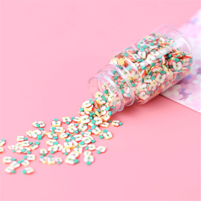Set 1200 Miếng Dán Mềm Hình Trái Cây Dùng Để Trang Trí Slime