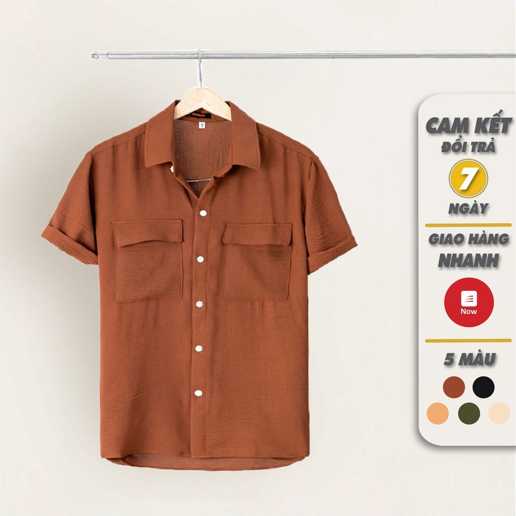 Áo Sơ Mi Nam Ngắn Tay Nam Hàn Quốc, Có Kiểu Áo Sơ Mi Đẹp - Basic Boutique | BigBuy360 - bigbuy360.vn