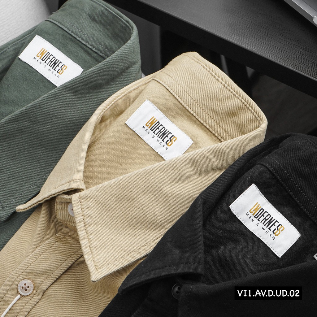 Aó sơ mi kaki nam Underness chính hãng Hàng việt nam xuất khẩu | BigBuy360 - bigbuy360.vn