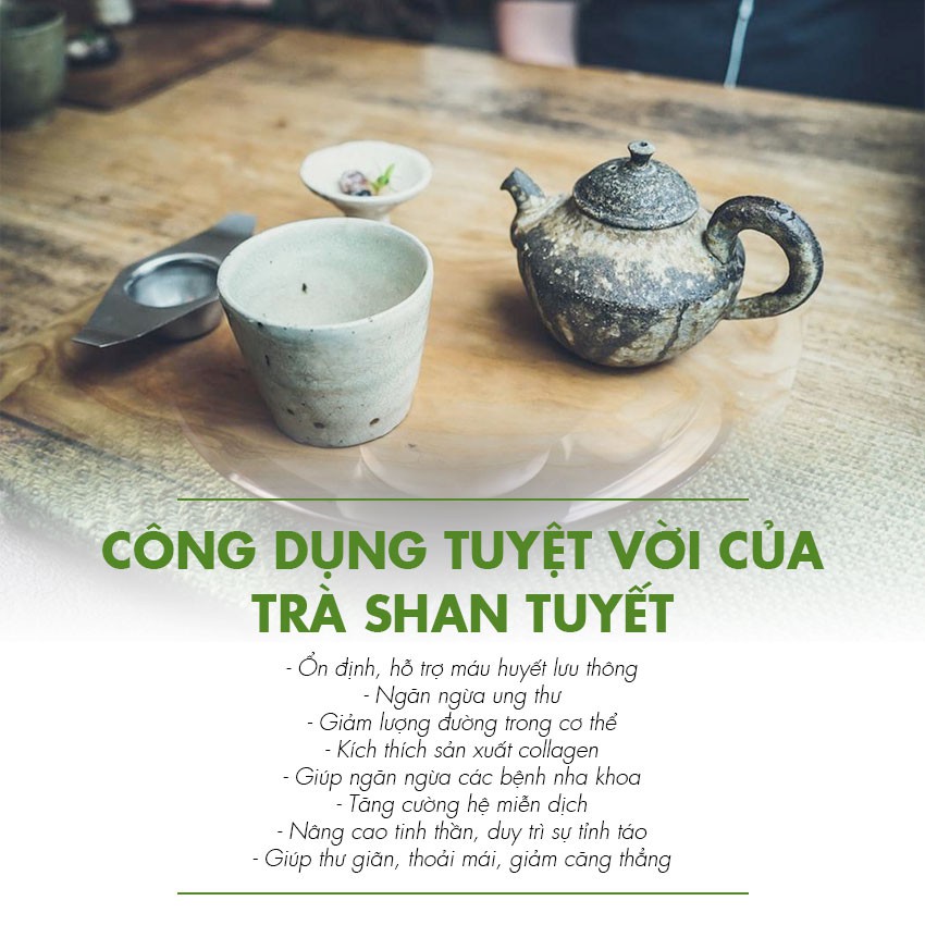 Trà Shan Tuyết Cổ Thụ W921 Dotea 50g - Chát Thanh Vị Đậm Đà Hậu Ngọt Bùi Hương Thơm Cốm Mới