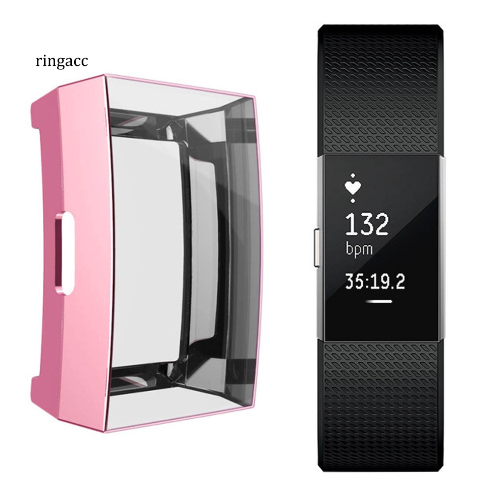 Vỏ Tpu Mềm Siêu Mỏng Bảo Vệ Màn Hình Đồng Hồ Thông Minh Fitbit Charge 2