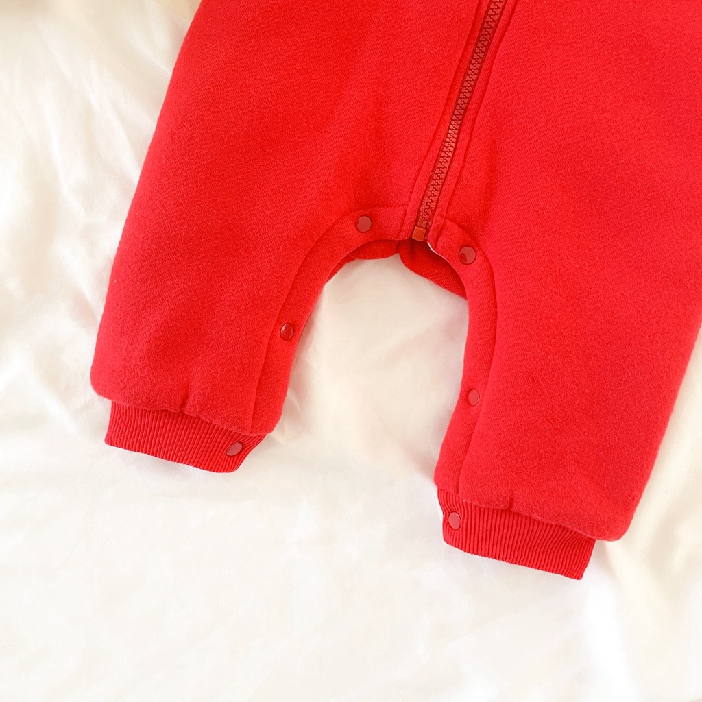 Sanlutoz Baby Girls Winter Rompers Cotton Long Sleeve Hooded