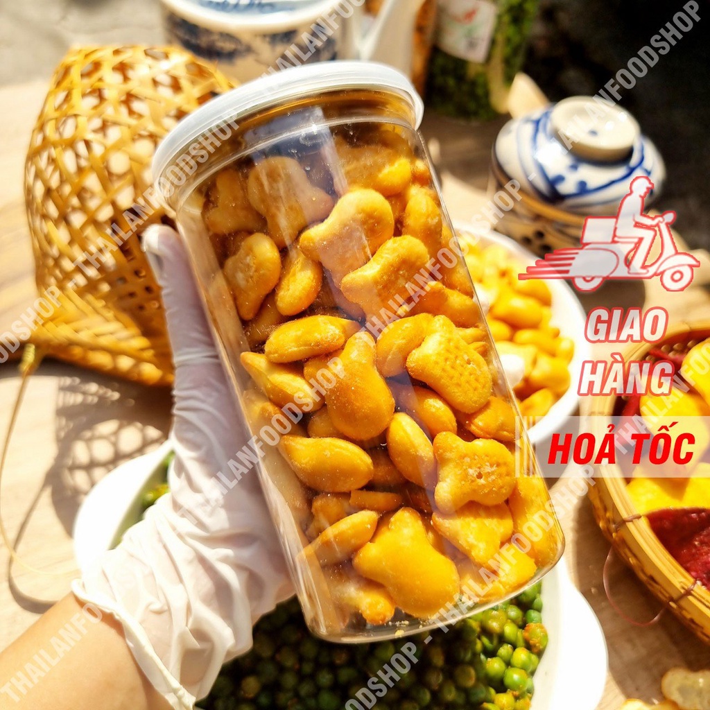 Bánh Gấu Nhân Kem Thiên Hồng Lon 300gr