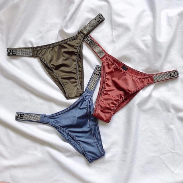 QUẦN LÓT THONG ĐÍNH ĐÁ LOVE