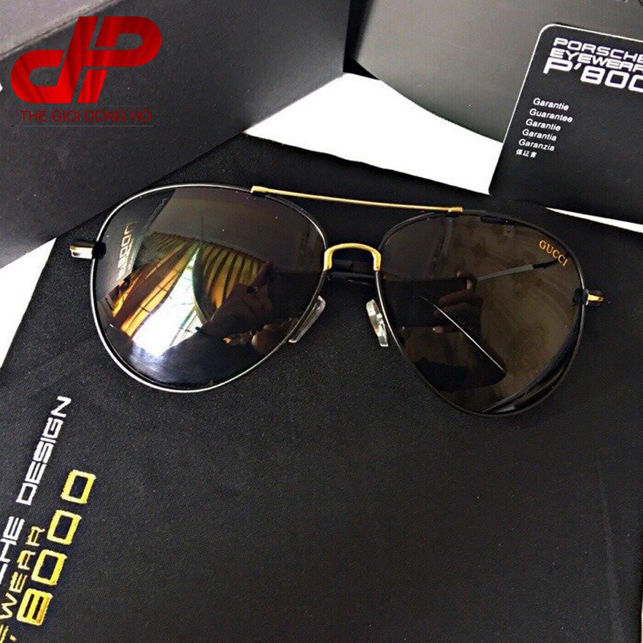 [SALE] Kính mắt nam GUCCI cao cấp - màu đen [BẢO HÀNH THEO HÃNG]