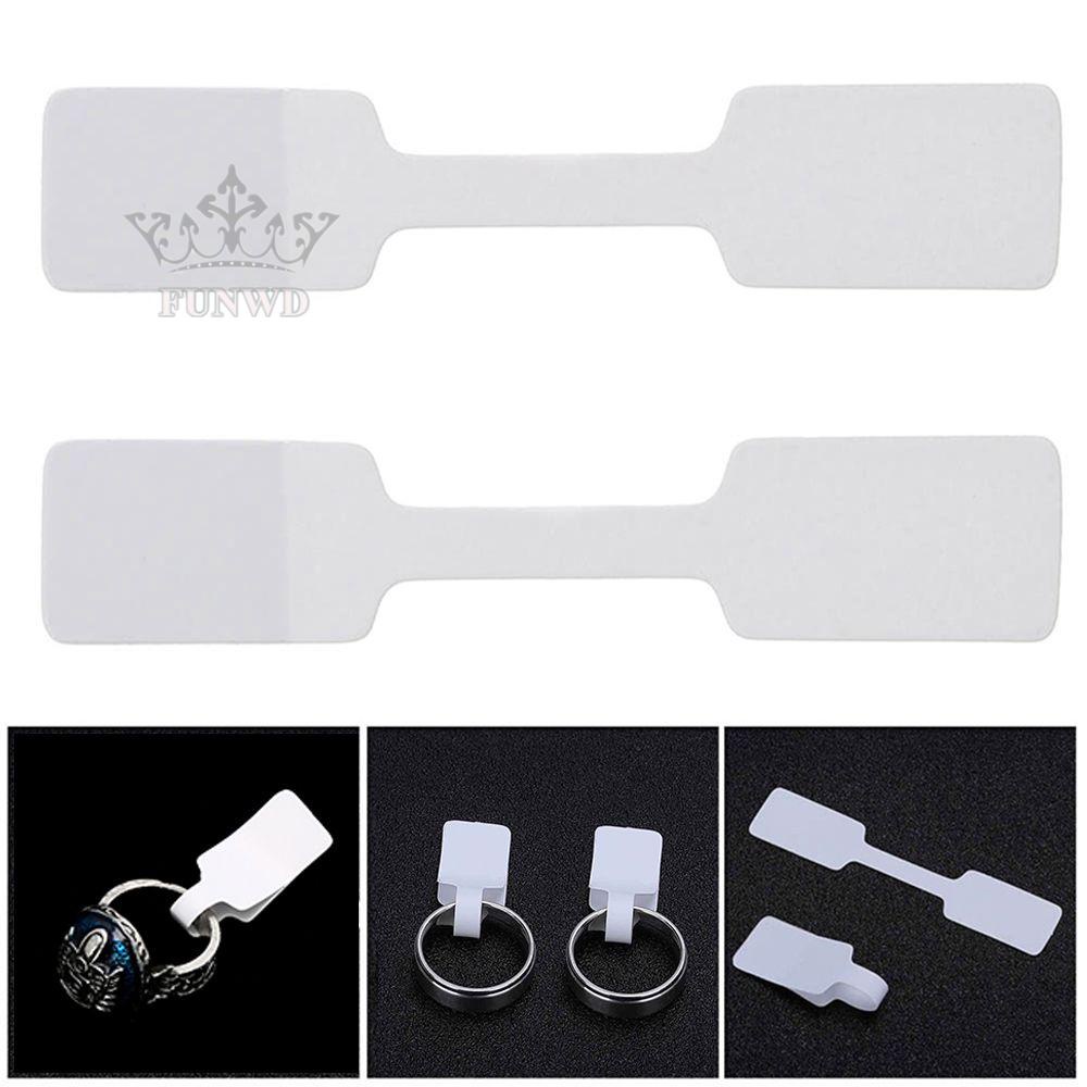 【FUNWD】Merchandise Jewelry Price Tag White Square Sticker Style Label 1000 Pcs