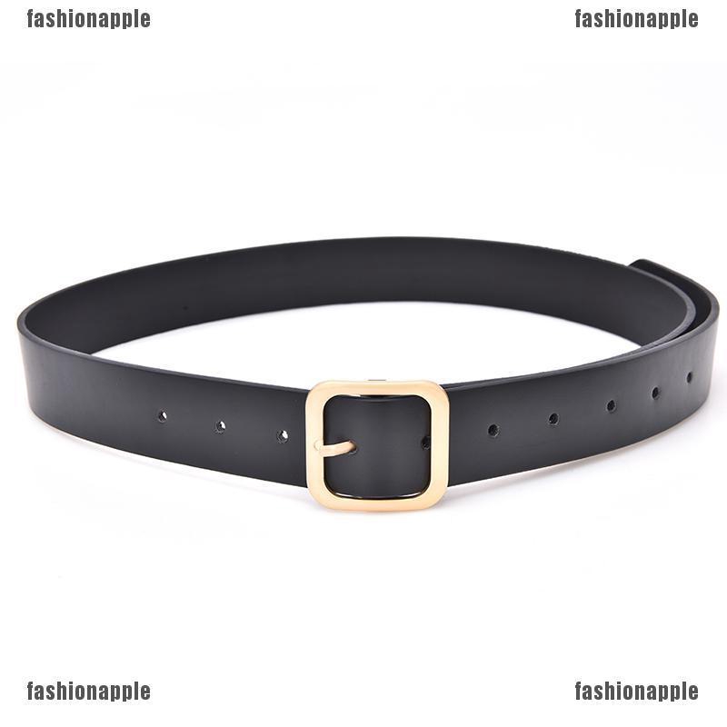 ❀❀ Thắt Lưng Da Khóa Vuông Kim Loại Thời Trang Cho Nữ