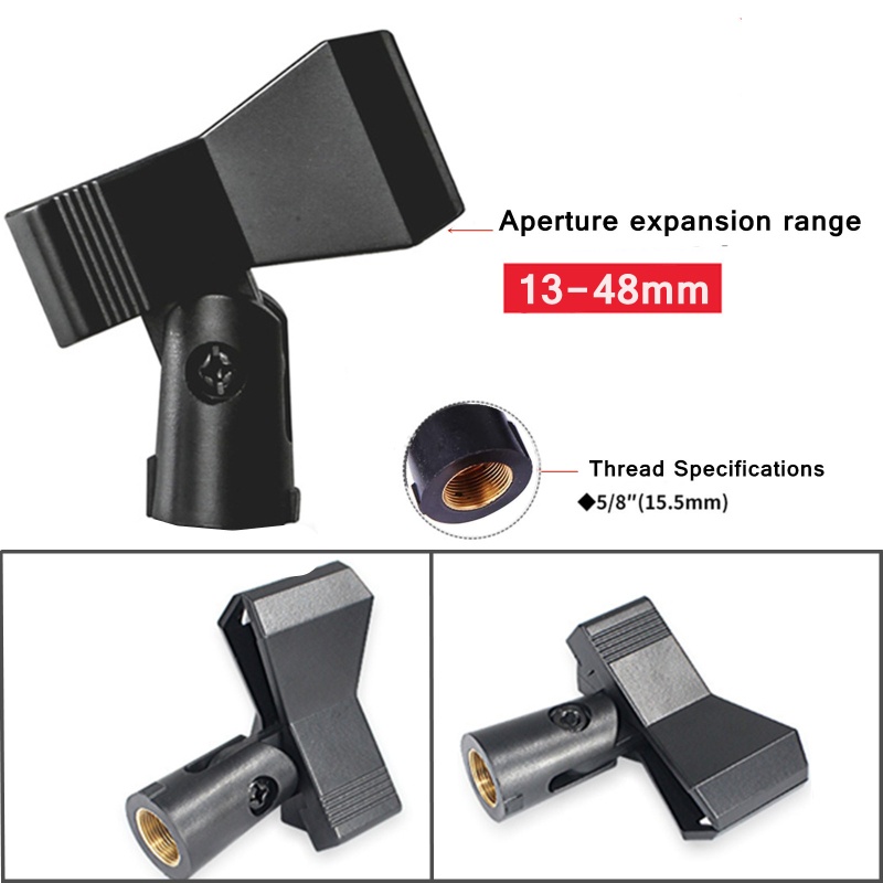 Kẹp Micro zzz Bằng Nhựa Mềm / Đồng Xoay Góc Thông Dụng