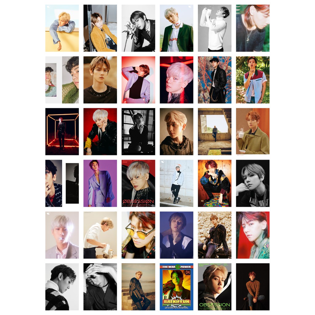 Lomo card 50 ảnh thành viên EXO - Baekhyun concept