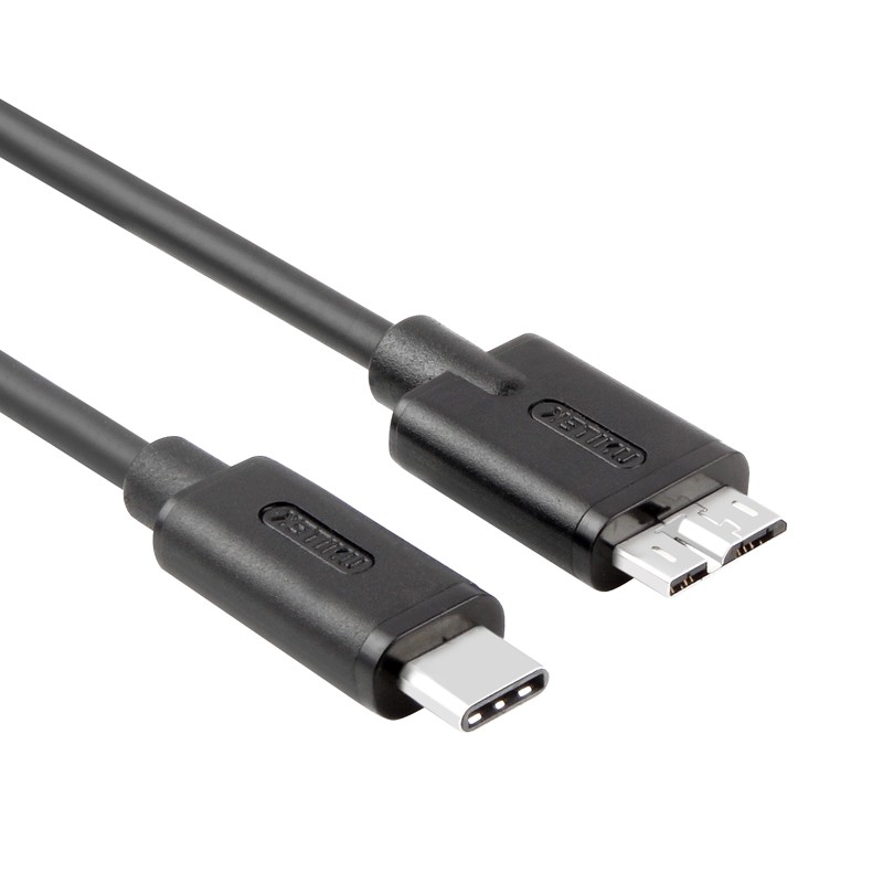 Dây cáp chuyển USB type-C 3.1 sang USB 3.0 Micro B cho SS Not 3 HDD box ổ cứng di động 1 mét UNITEK Y-C475BK