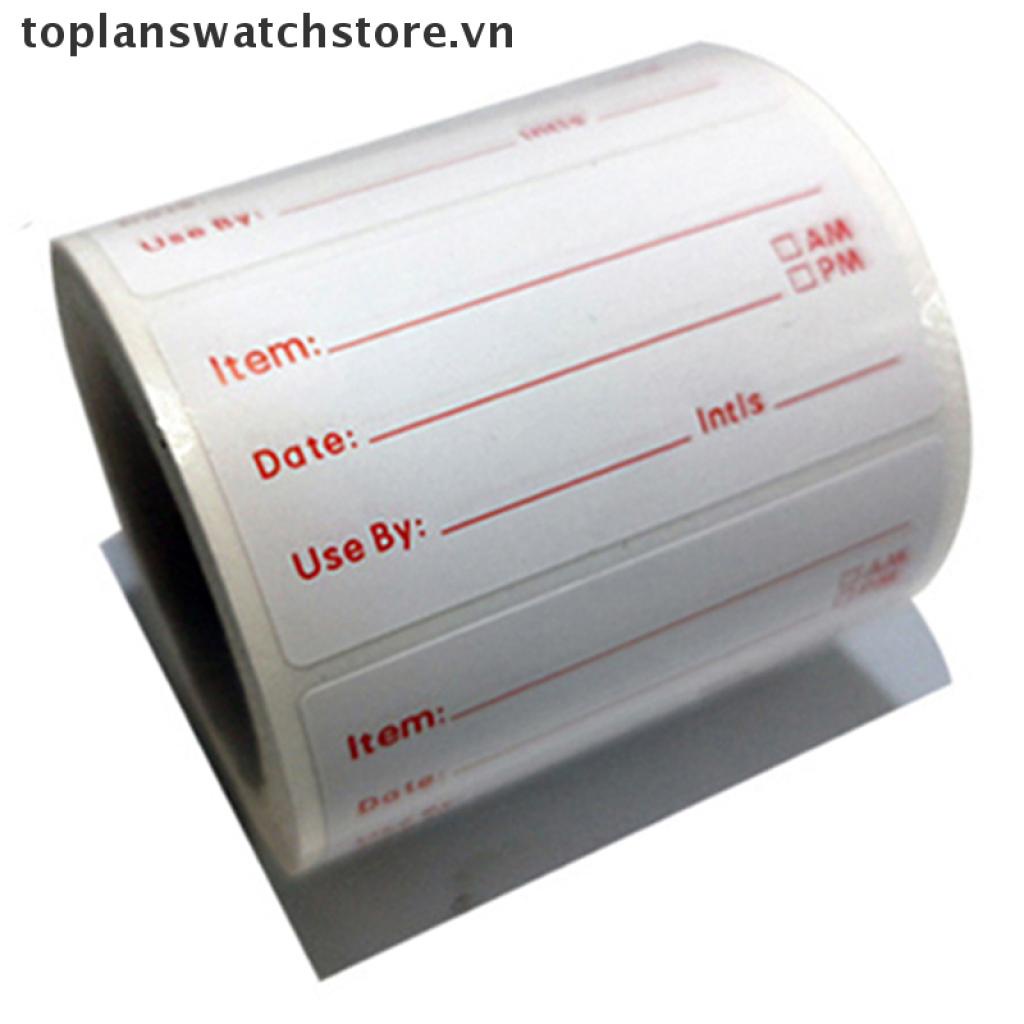 [PeaceShells11] 500 Nhãn Dán Thực Phẩm Đông Lạnh Cuộn Tròn Cho Nhà Bếp