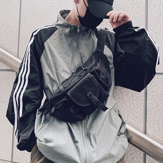 Túi đeo chéo nam nữ vải cao cấp đeo trước ngực thiết kế phù hợp dạo phố cực ngầu | BigBuy360 - bigbuy360.vn