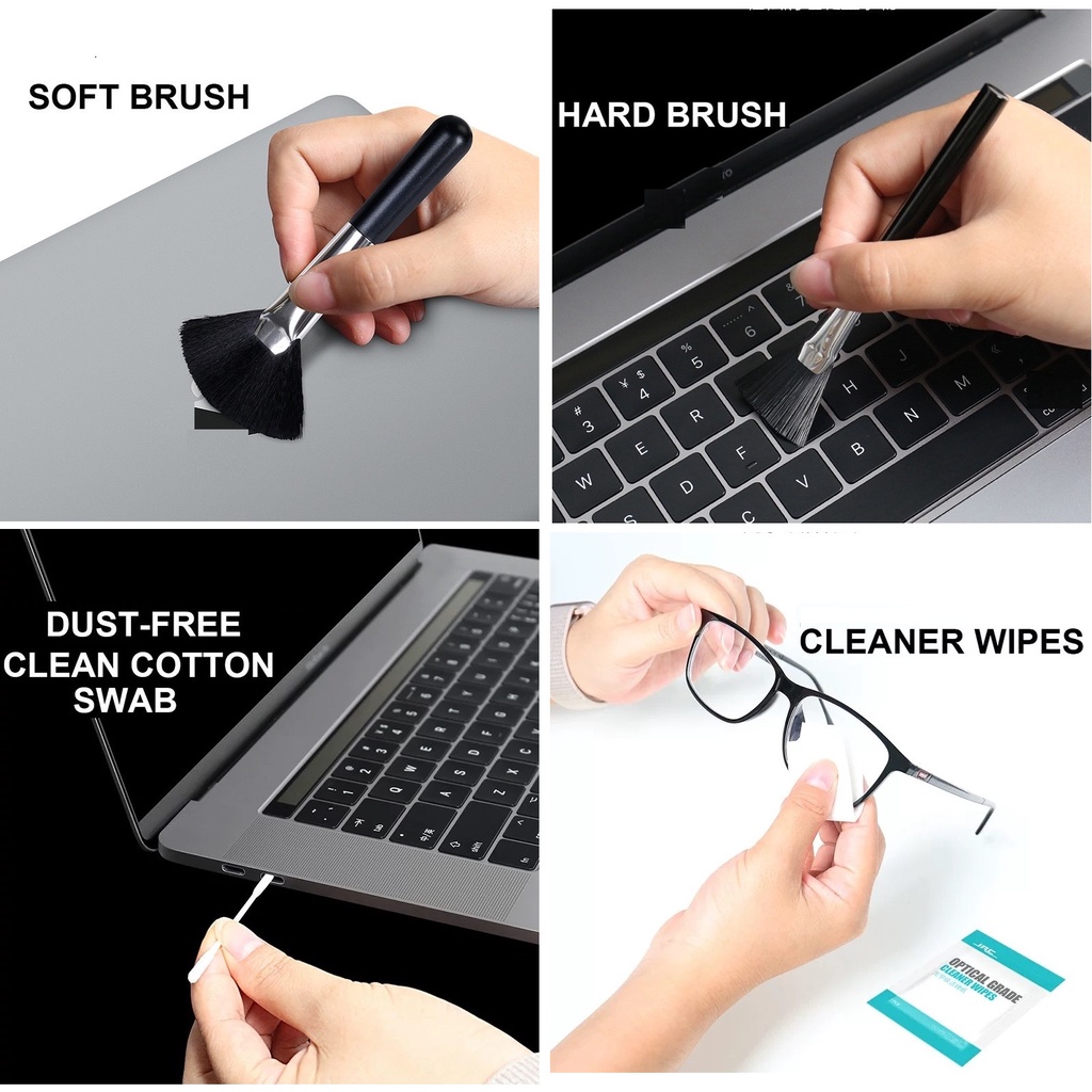 Bộ vệ sinh chuyên nghiệp JRC 9 món chuyên dụng cho vệ sinh máy ảnh laptop macbook đồng hồ appe watch, iPad