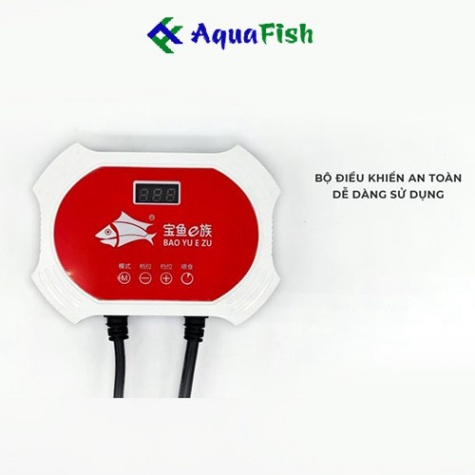 Máy bơm nước bể cá Baoyu BY 2000-3000-4000-6000-9000-12000 siêu tiết kiệm điện, có bảng điều khiển 12 chế độ lưu lượng